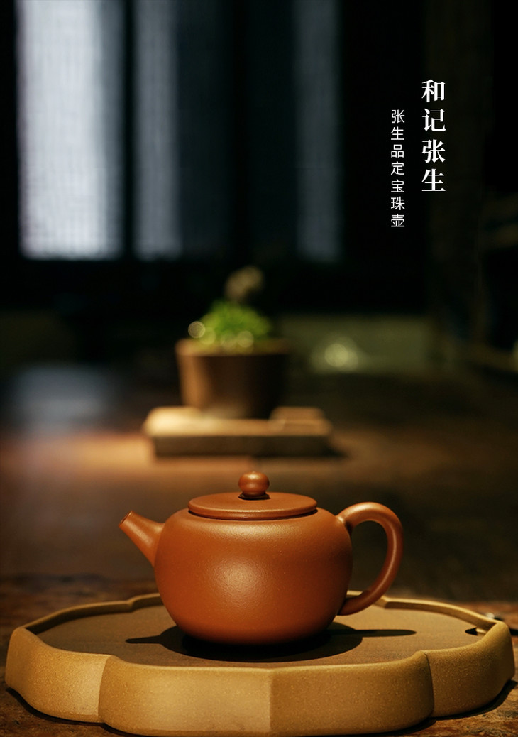 玉成窑(文人紫砂)- 张生品定宝珠壶