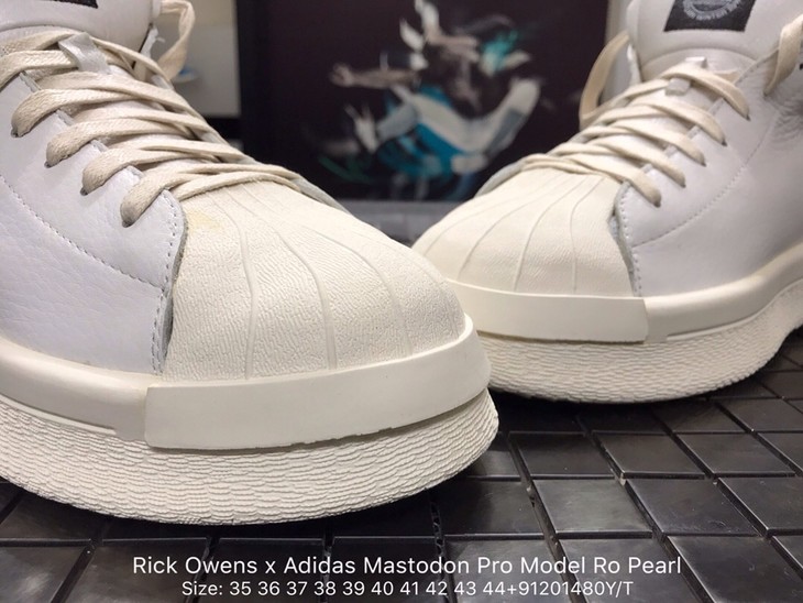 瑞克·欧文斯rick owens x adidas mastodon pro model ro pearl贝壳