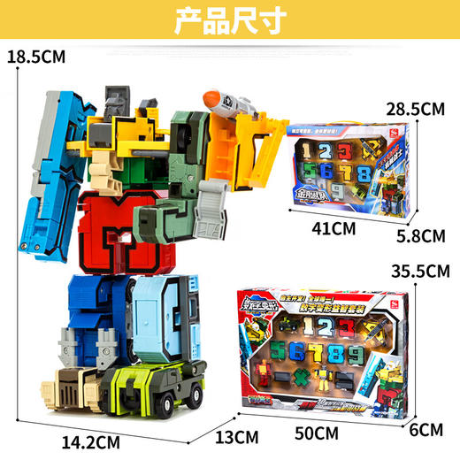 【积分】新乐新数字变形0-9金刚机器人 商品图1