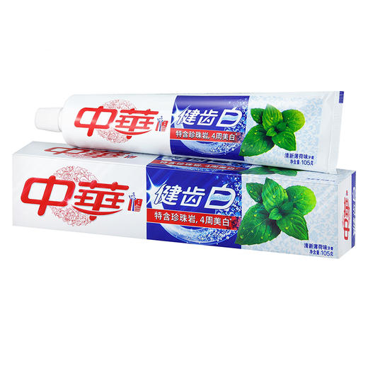 中华 健齿白清新薄荷味牙膏105g 商品图0