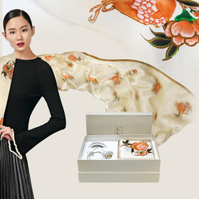 万事利 金砖五国夫人礼套装（长巾+3件套单杯）