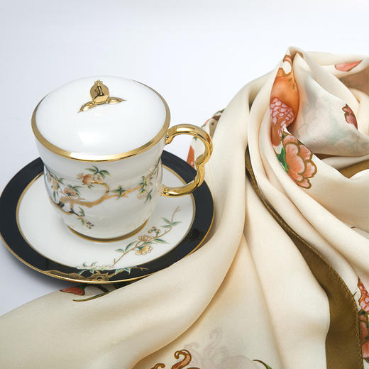 万事利 金砖五国夫人礼套装（长巾+3件套单杯） 商品图1