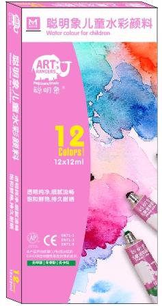 儿童水彩颜料12色/24色 商品图0