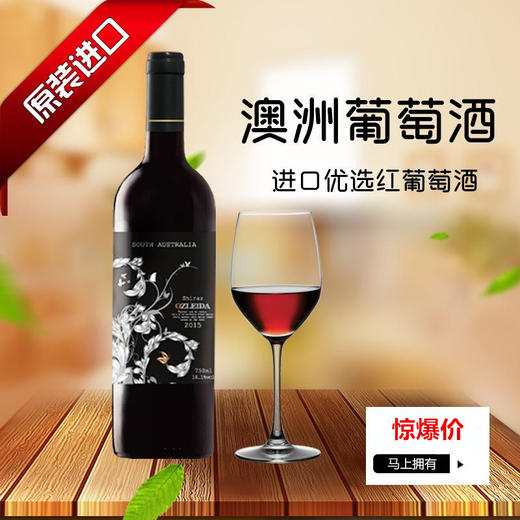 （永久下架）“澳兹莱德”西拉子干红葡萄酒750ml*6 商品图2