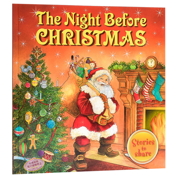 【中商原版】圣诞前夜 英文原版 the night before christmas 亲子
