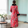 SZM-A50-1818羽绒服女2018新款中长款中国风复古香云纱白鸭绒狐狸毛领外 商品缩略图3