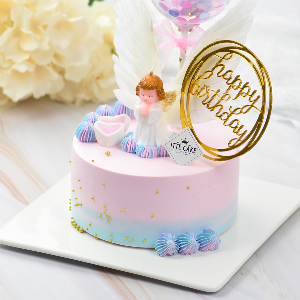【天使蛋糕】 新鲜水果 生日蛋糕