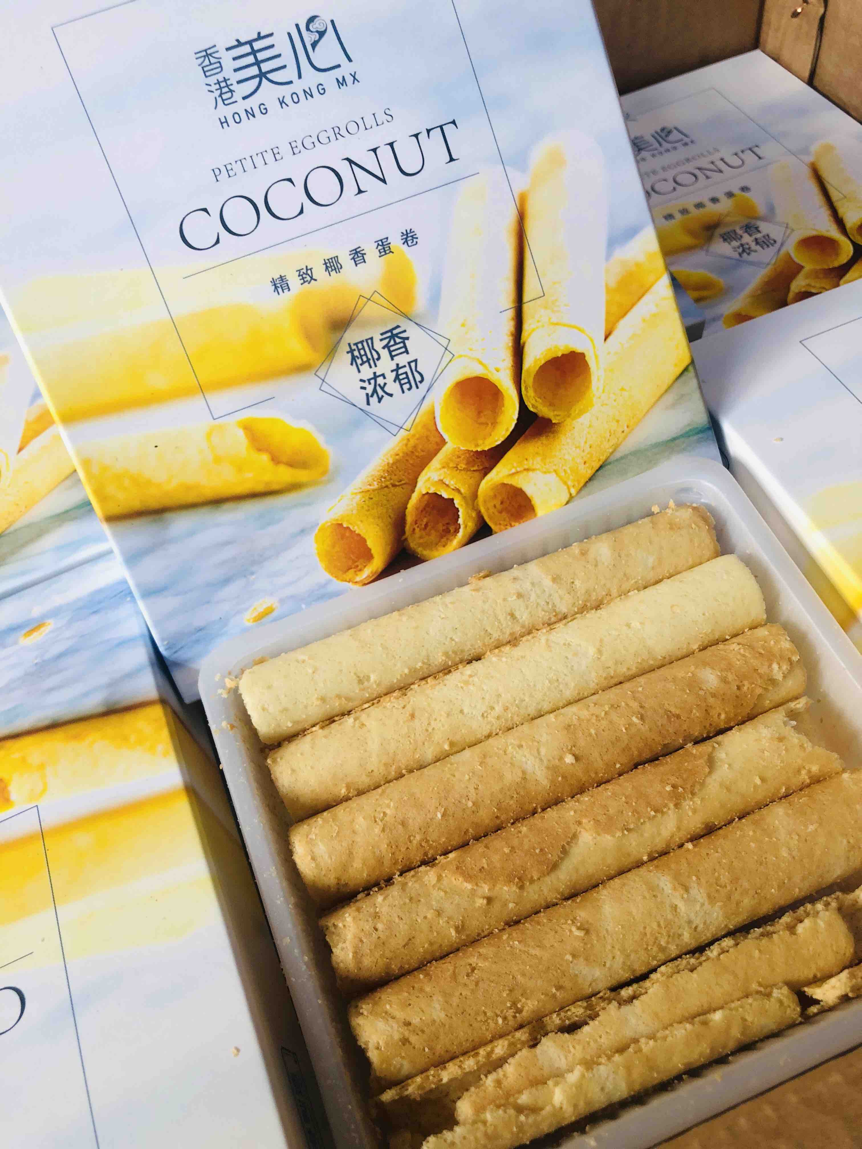 【香港美心蛋卷礼盒原味】聚果庄园粉丝福利来袭去香港,排两小时的队