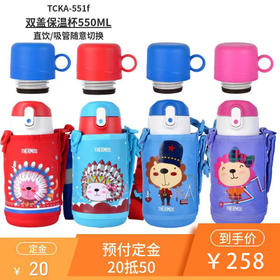 卡通双盖保温瓶550ML