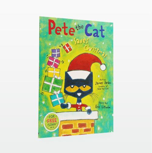 （采）英国进口 圣诞节日绘本 皮特猫拯救圣诞节 Pete the Cat Saves Christmas 【平装】 商品图0