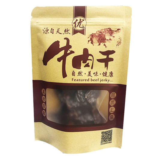 华亿优选 蒙香风干牛肉干 100g 商品图3