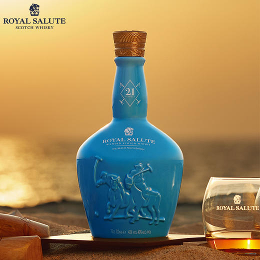 【Royal Salute】皇家礼炮21年沙滩马球限量版700mL 皇家级别 苏格兰威士忌洋酒 商品图1
