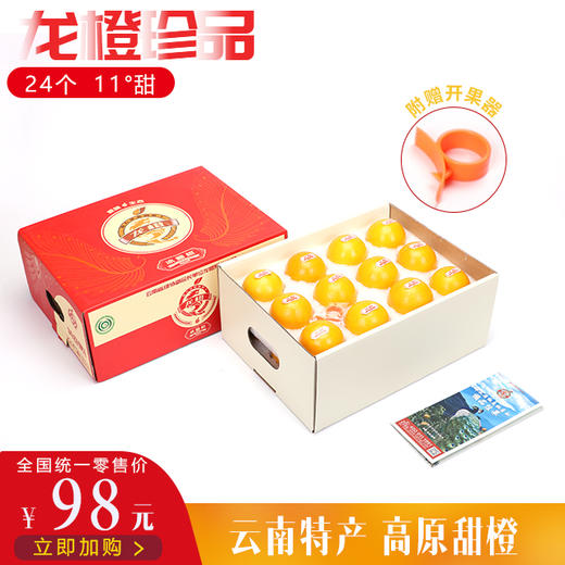 龙橙珍品 【24个装】 哀牢山脉高原甜橙 商品图0