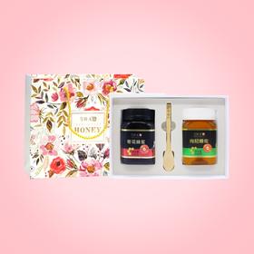 天然枸杞蜜500g+枣花蜜500g 【蜂蜜繁花礼盒】等蜂来|答摩优品