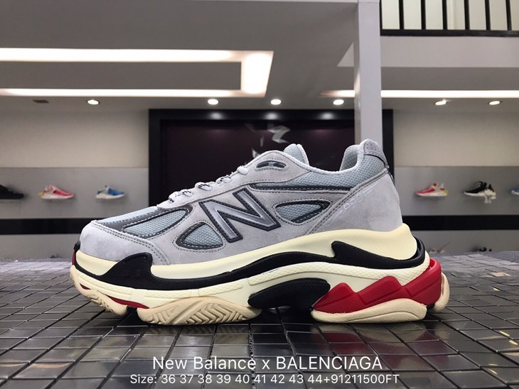 新百伦巴黎世家系列 new balance x balenciaga/巴黎世家 990v4复古鞋