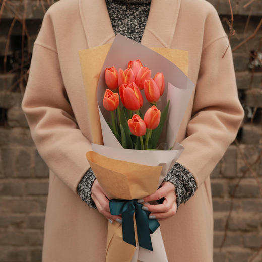 拾年花束 橙色郁金香花束 商品图2