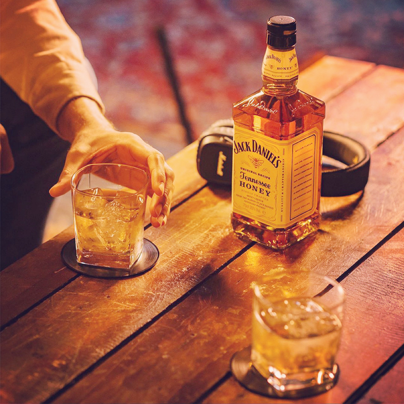 jack daniel"s 杰克丹尼威士忌蜂蜜口味威士忌美国进口洋酒700ml