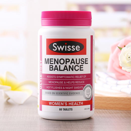 【现货】澳洲Swisse更年期平衡片女性大豆异黄酮缓解调理更年期60粒 商品图1