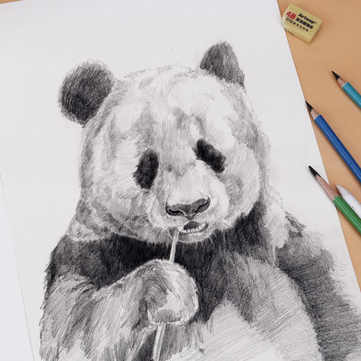 爱涂图8K160g全木浆素描纸铅画纸绘画纸图画纸油画棒美术用纸20张 商品图3