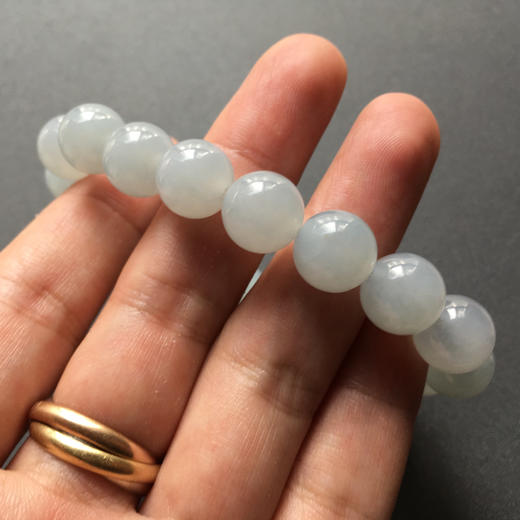 糯冰种翡翠手串大珠串 商品图4
