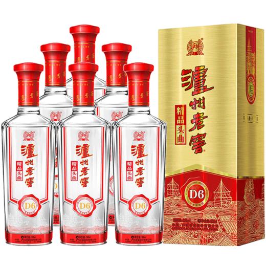 【泸州老窖酒名堂 会员日7折】精品头曲酒D6/52度500ml*6 商品图0