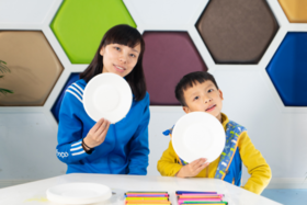 艺术类：纸碟头饰