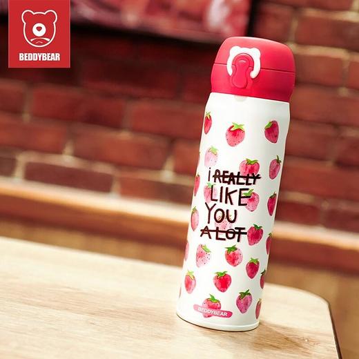 【官方授权】杯具熊草莓保温杯 480ml 商品图1
