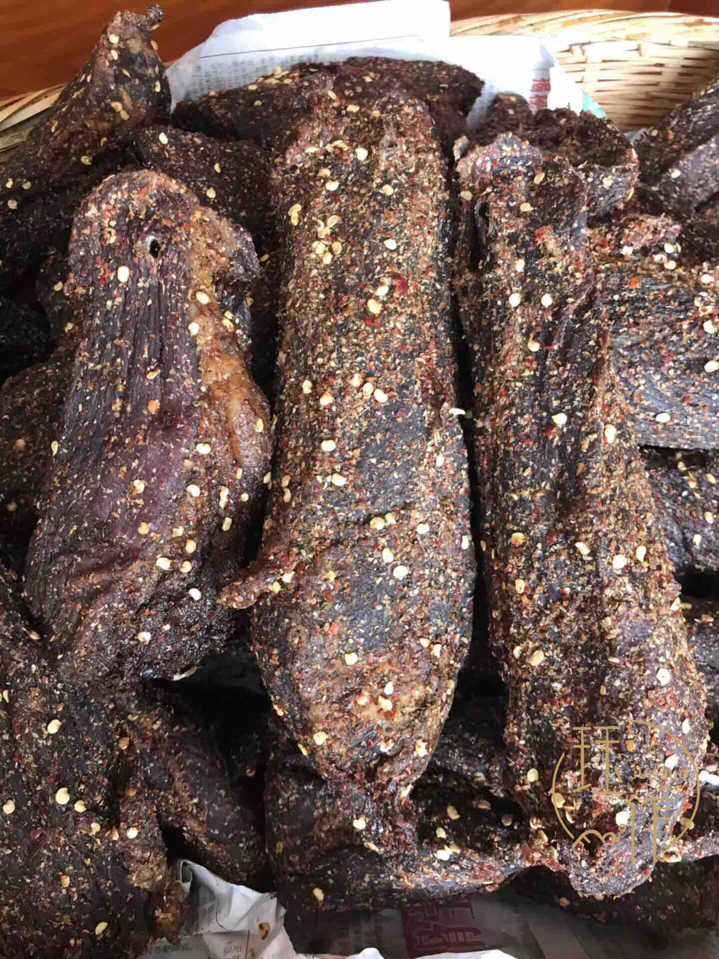 云南普洱磨黑土黄牛干巴(1000g/袋)