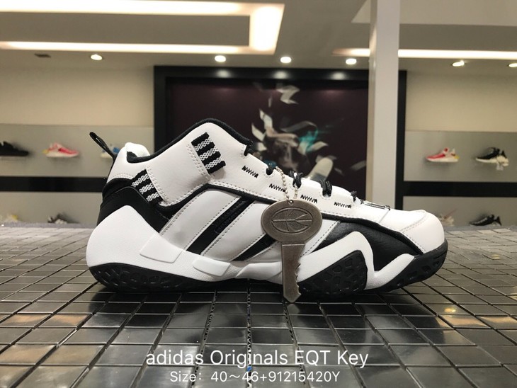 阿迪达斯 adidas originals eqt key男士复刻篮球鞋超软大底,鬼脸