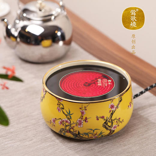粉彩梅竹先春电陶炉（莺歌烧） 商品图2