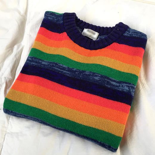 2019必须要有的--ac*e彩虹毛衣羊毛混纺圆领套头长袖针织衫 包邮+三天无理由退换！ 商品图14