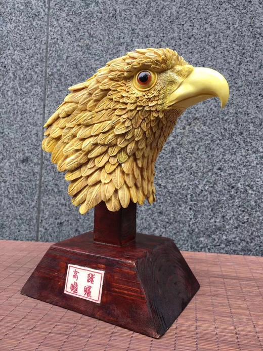 【401441】猛犸象牙香港回流精品“鹰首”摆件 商品图0