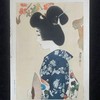 伊東深水 高砂染浴衣美人百姿 珍贵手工木刻浮世绘版画 商品缩略图1