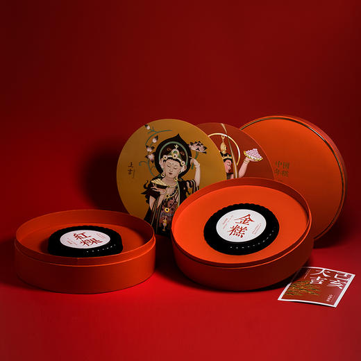 中国年糕 双层年糕礼盒 红金两层 中式段囊包装 大气贵重 商品图2