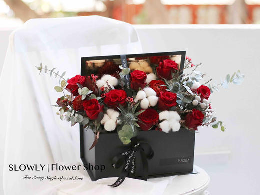 红色半开花盒 商品图3