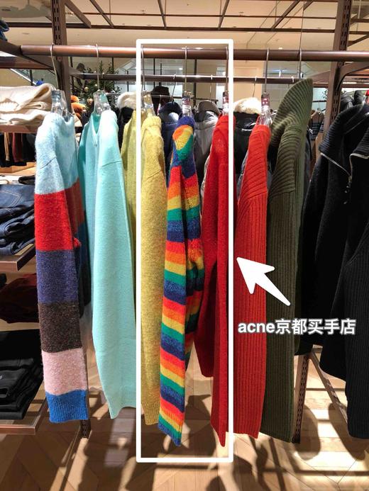 2019必须要有的--ac*e彩虹毛衣羊毛混纺圆领套头长袖针织衫 包邮+三天无理由退换！ 商品图2