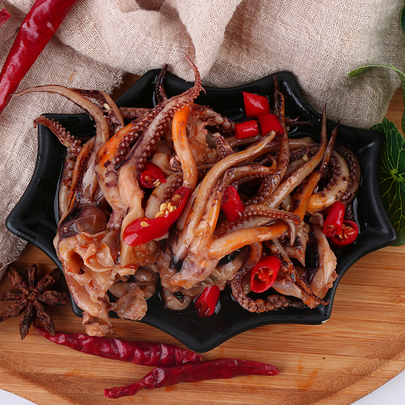 鲜述即食海鲜麻辣鱿鱼腿