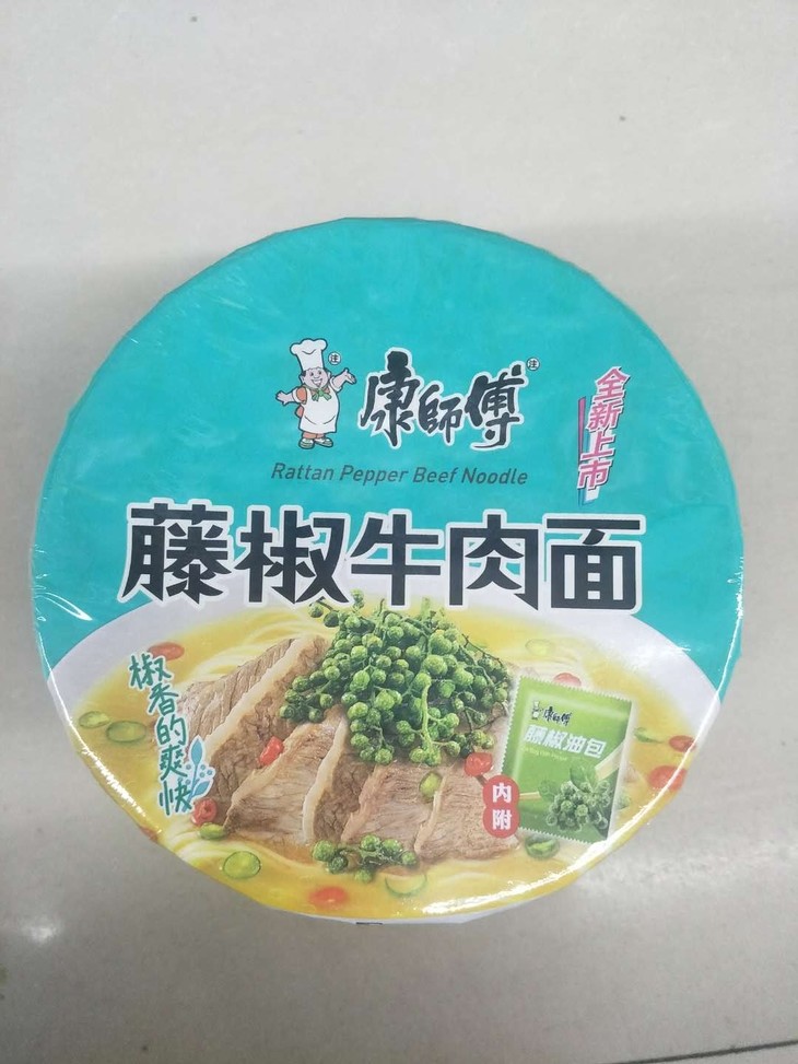 康师傅藤椒牛肉面102g