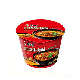 康师傅经典开心桶-红烧牛肉/ 整箱