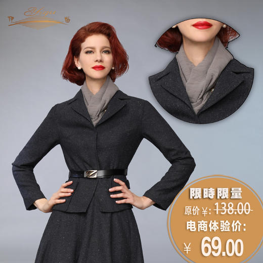 【特惠】YIQU |伊曲·“烟霞”造型围巾 商品图0