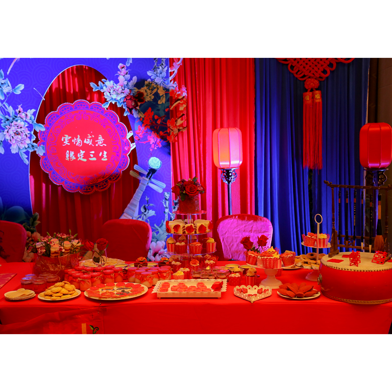 中式婚礼主题甜品桌A