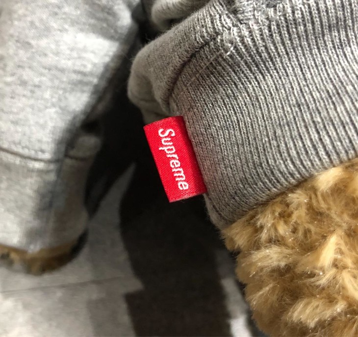 53 supreme x steiff teddy bear 18fw 联名泰迪熊公仔玩偶.