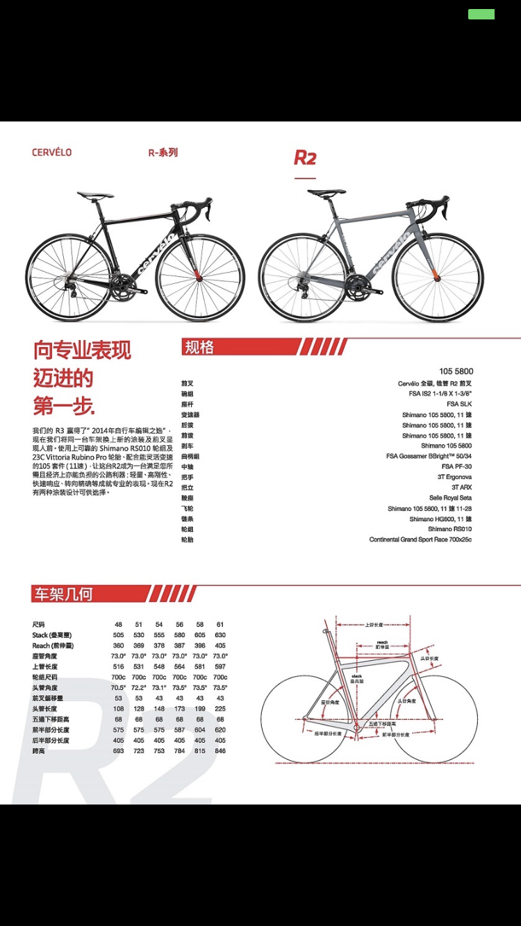 cervelo r2公路车 碳纤维车架全面升级