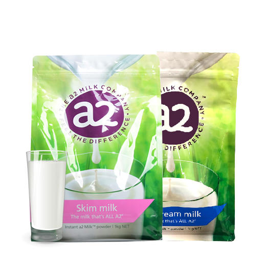 【营养美味】澳洲 A2 高钙成人脱脂/全脂奶粉 全家适用1kg 商品图0