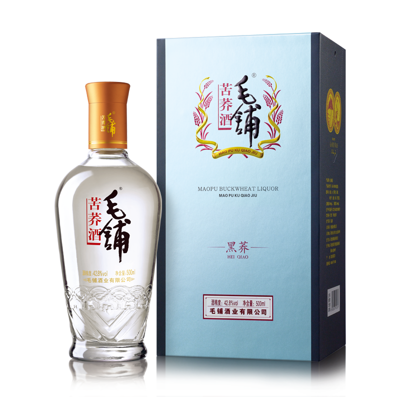 428度毛铺苦荞酒黑荞500ml