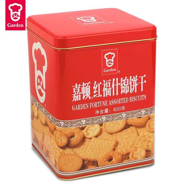 820g嘉顿红福什锦饼干