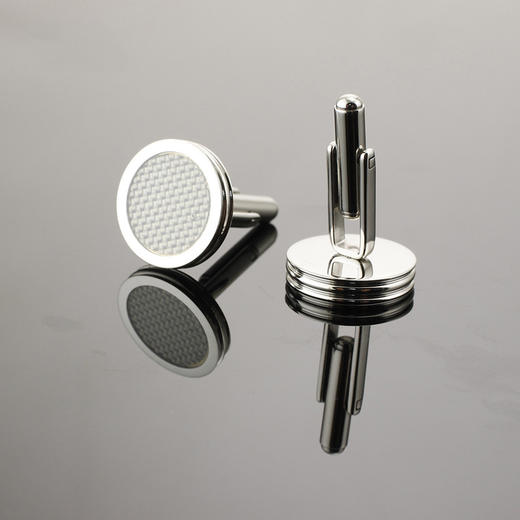 男士法式衬衫碳纤维款袖扣袖钉 商品图0