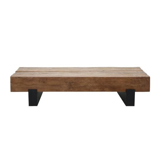 新做柚木+铁腿原木家具IF18-121矮桌茶几矮茶桌QQ18110017 Newly made Teak wood+iron Coffee table 商品图1