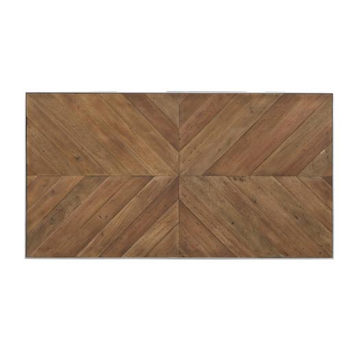 新做柚木+铁腿原木家具4686咖啡台茶几矮茶桌QQ18110009 Newly made Teak wood+iron Coffee table 商品图3