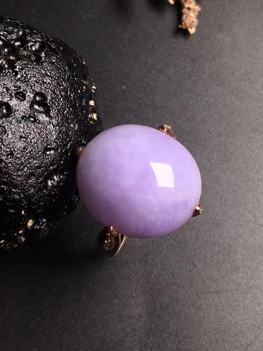 【D13036】翡翠粉紫戒指 商品图0